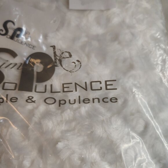 Rose Pattern Pillow Covers 18x18 White Micro Fiber Simple & Opulence 2 in Pack - Picture 5 of 16